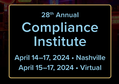 HCCA Annual Compliance Institute | April 14 – 17, 2024