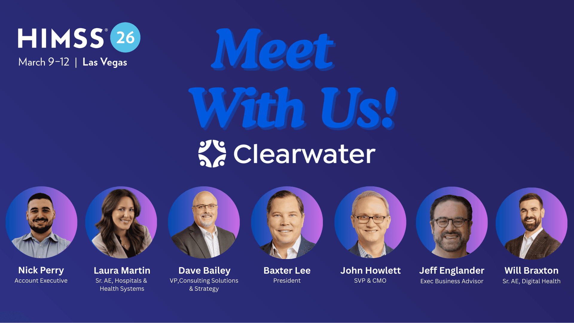 Meet with us at HIMSS 2026 Meet with us at HIMSS 2026