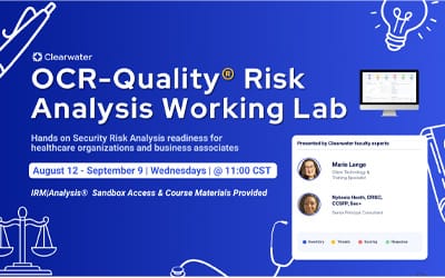 OCR-Quality® Risk Analysis Working Lab 2026: Beginning August 12 @ 11:00 am CT