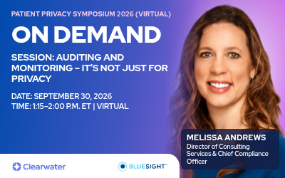 Auditing and Monitoring—It’s Not Just for Privacy